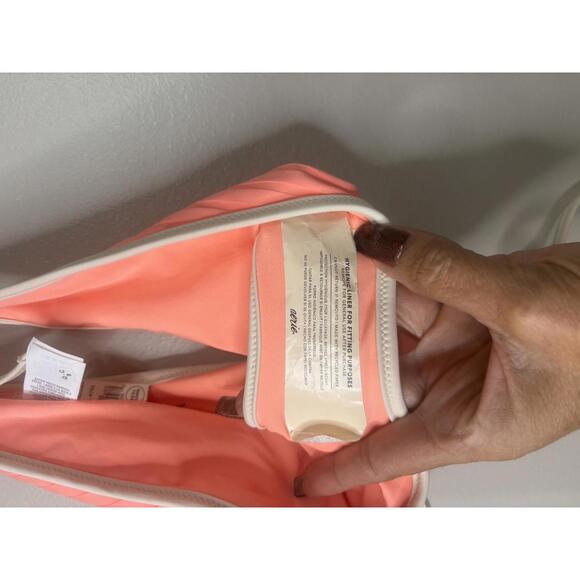 Aerie Pleated Bikini Bottom - Stylish Coral Swimwear XL - Picture 5 of 5